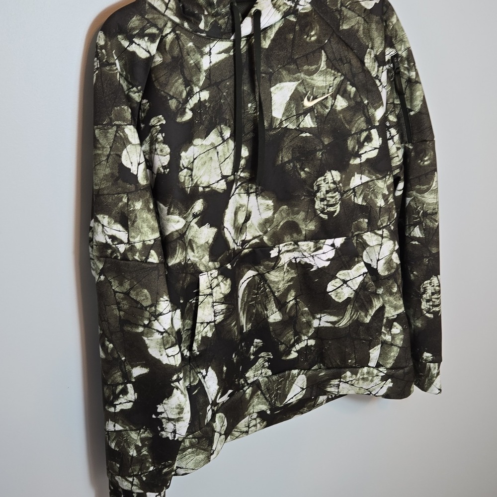 Nike Therma-FIT Pullover Hoodie Camouflage/Geometric Green White Men's XL Hooded